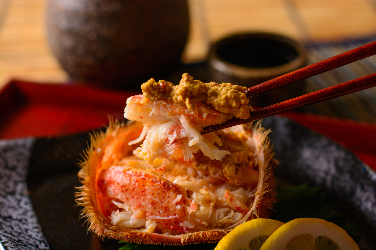 【D】シハチ鮮魚店 北海道産冷凍毛蟹 500g×2尾セット