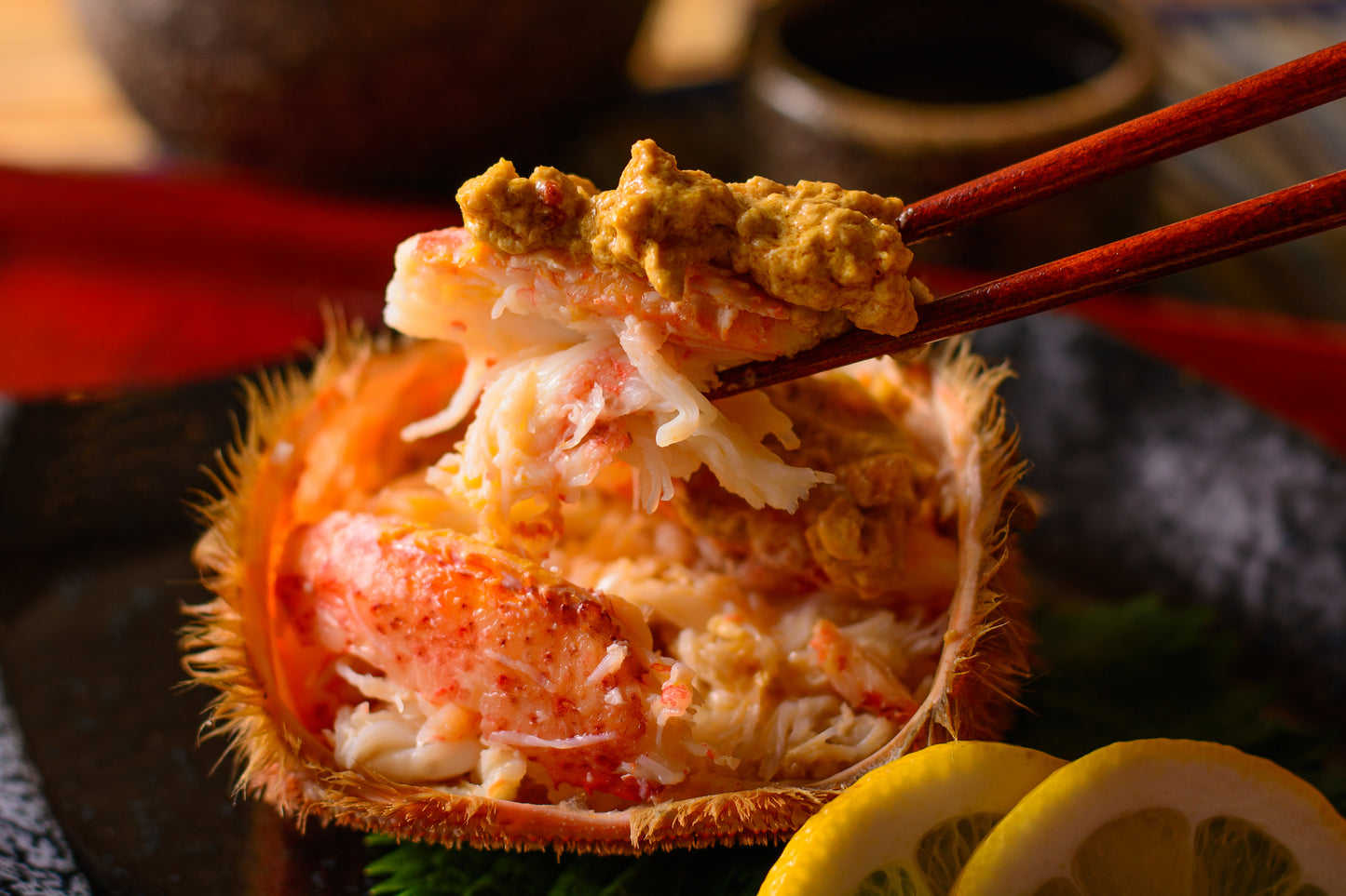 【A】シハチ鮮魚店 北海道産冷凍毛蟹 500g×2尾セット